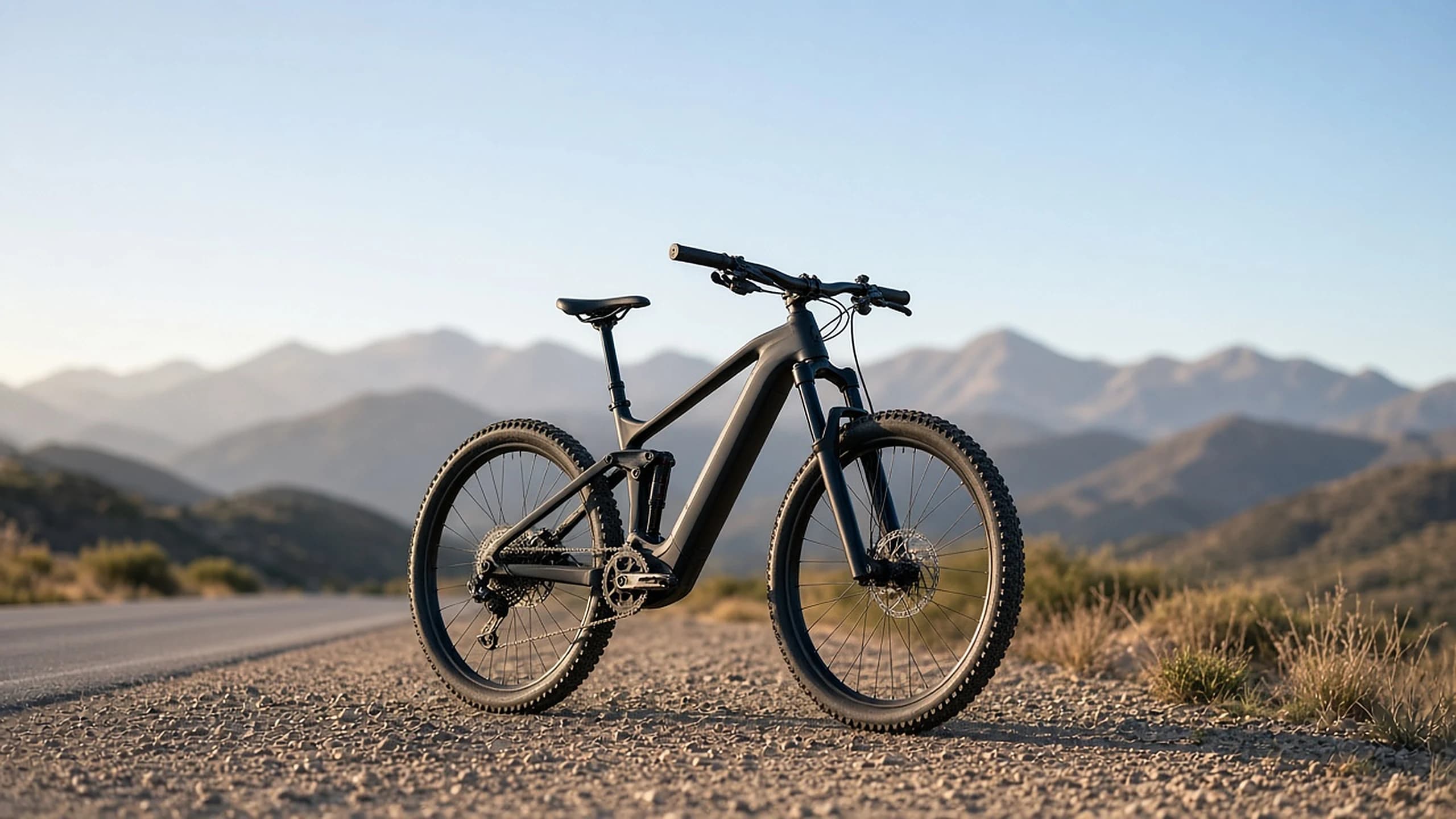 E-bike on a Karoo gravel road