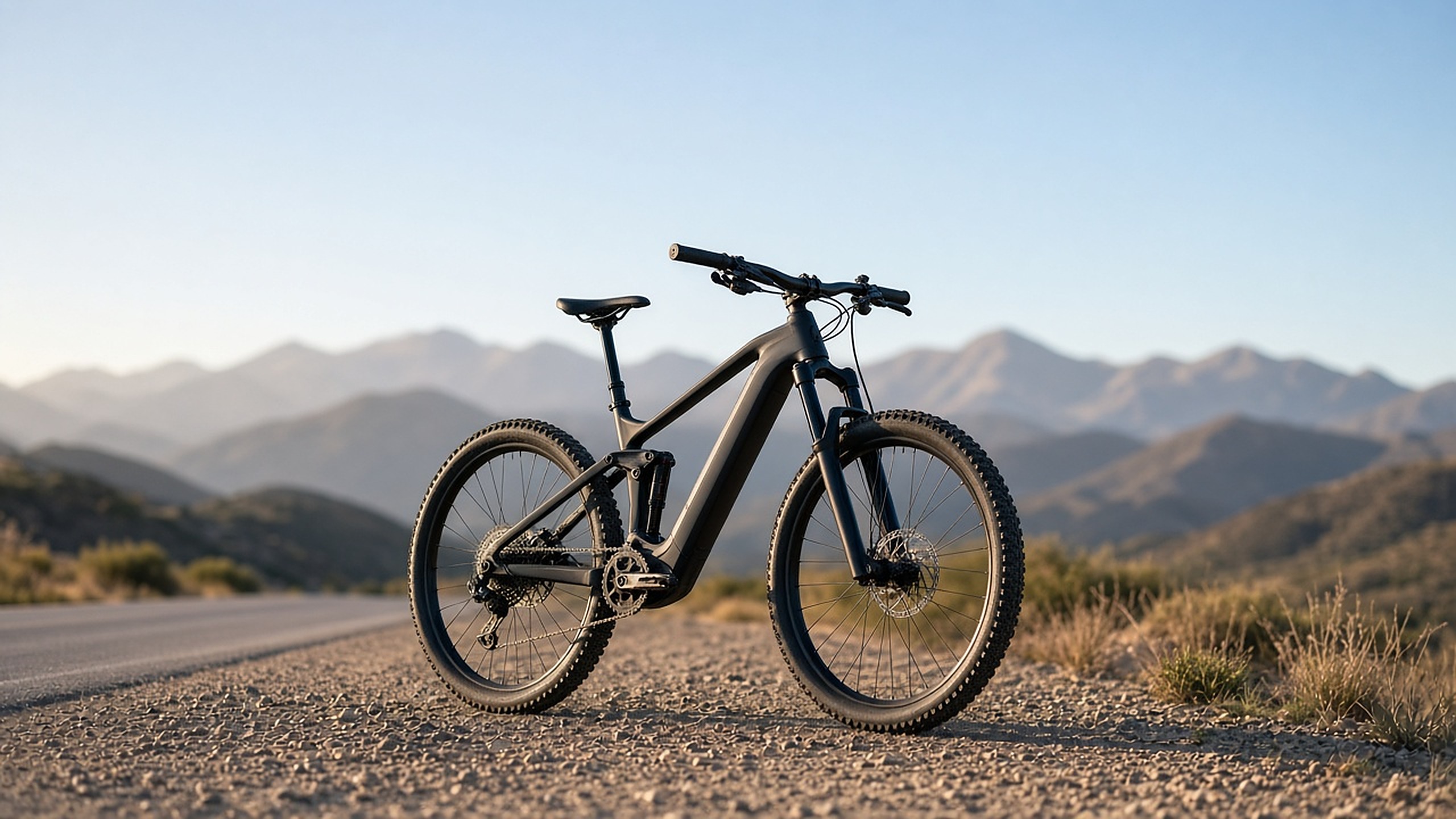 E-bike on a Karoo gravel road